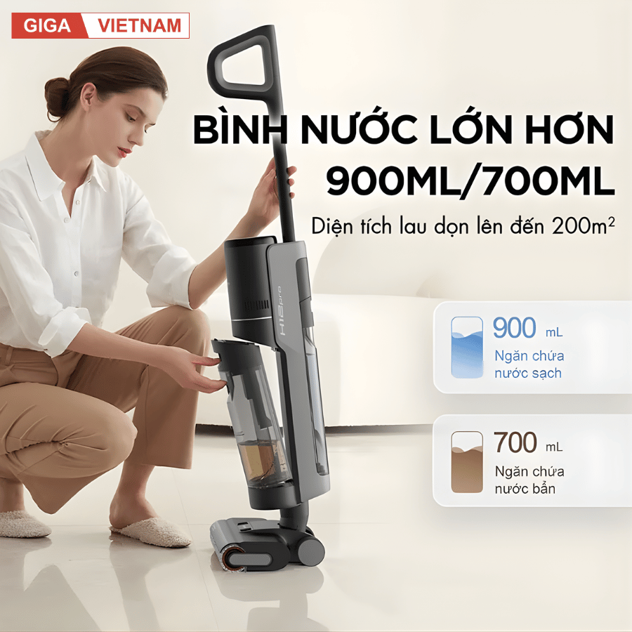 Dreame H12 Pro - Máy Hút Bụi Lau Sàn 2026 tại Giga Việt Nam x Vua Nhà Bếp Đức 09