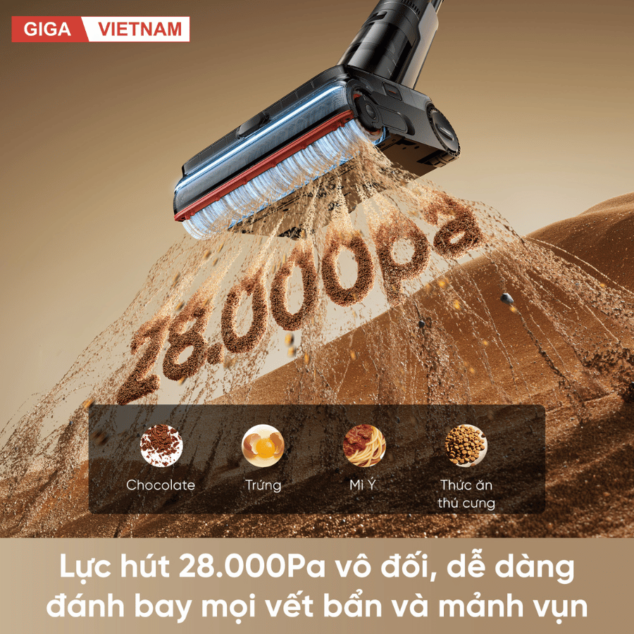 Dreame H16 Steam - Máy Hút Bụi Lau Sàn 2026 tại Giga Việt Nam x Vua Nhà Bếp Đức 04