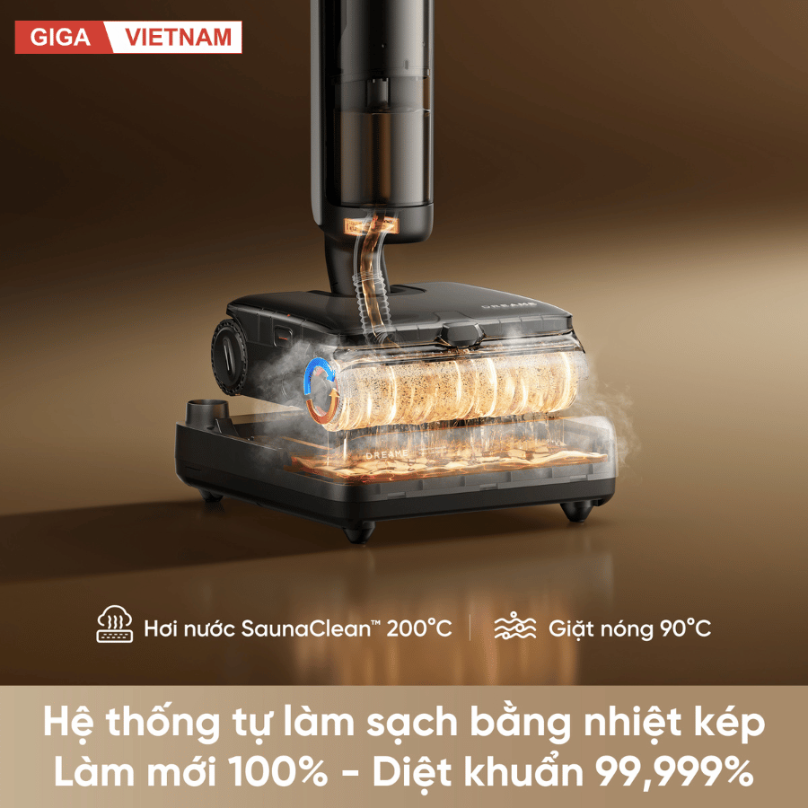 Dreame H16 Steam - Máy Hút Bụi Lau Sàn 2026 tại Giga Việt Nam x Vua Nhà Bếp Đức 05