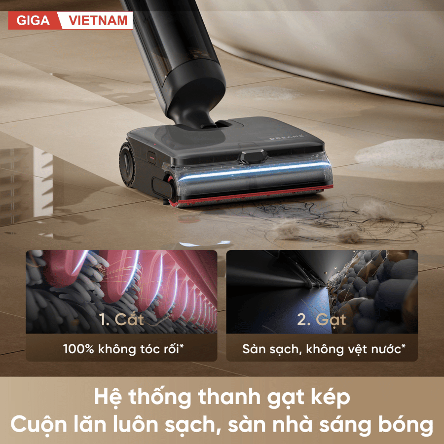Dreame H16 Steam - Máy Hút Bụi Lau Sàn 2026 tại Giga Việt Nam x Vua Nhà Bếp Đức 07