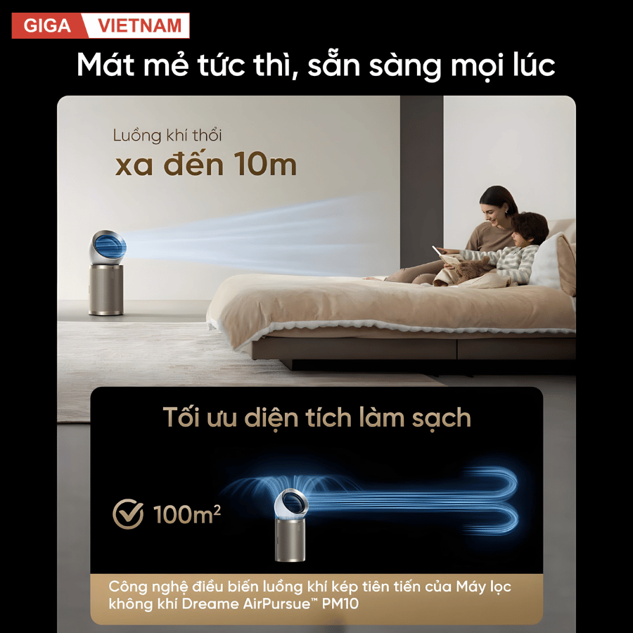 Dreame AirPursue™ PM10 - Máy Lọc Không Khí 2026 tại Giga Việt Nam x Vua Nhà Bếp Đức 12