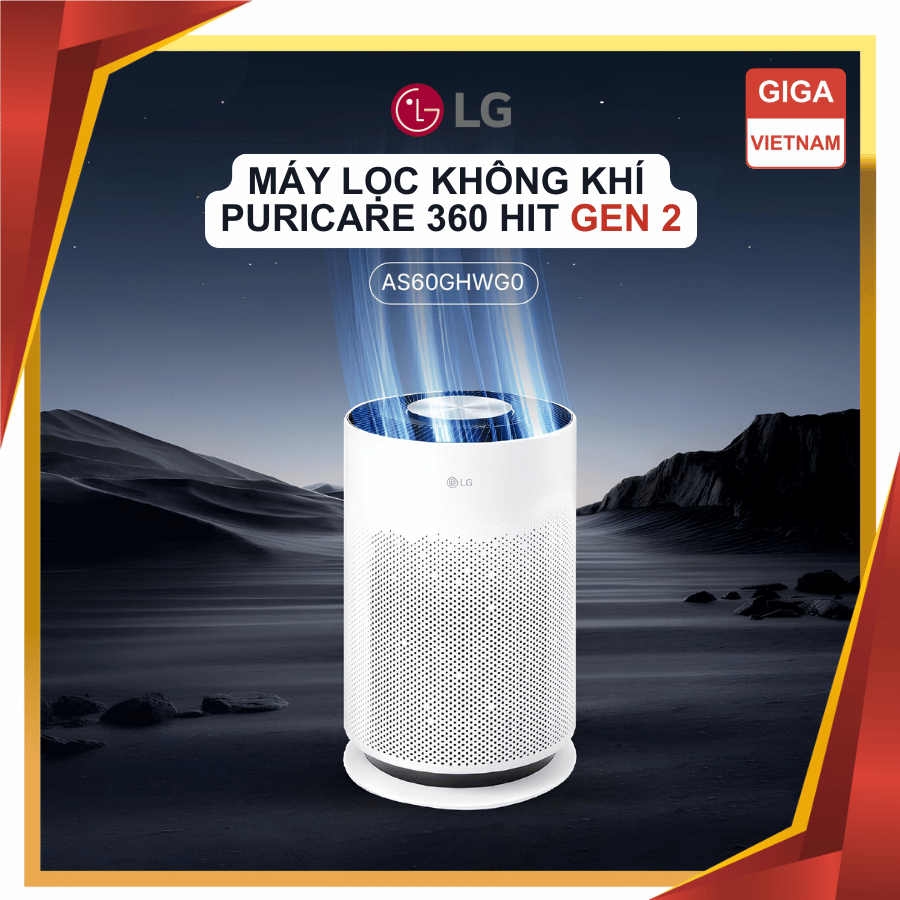 LG PuriCare 360 Hit Gen 2 AS60GHHG0 - Máy Lọc Không Khí 2026 tại gigavietnam x vuanhabepduc 01