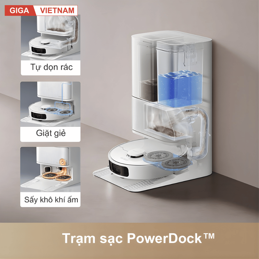 Dreame D20 Ultra - Robot Hút Bụi Lau Nhà 2026 tại Giga Việt Nam x Vua Nhà Bếp Đức 04