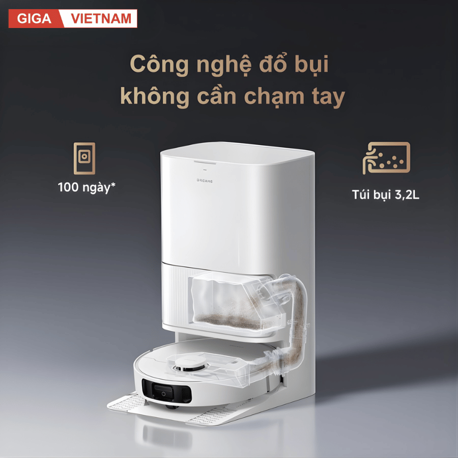 Dreame D20 Ultra - Robot Hút Bụi Lau Nhà 2026 tại Giga Việt Nam x Vua Nhà Bếp Đức 05