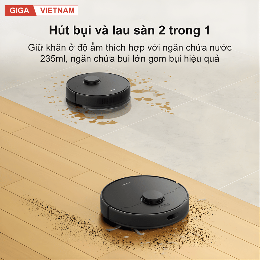 Dreame D9 Max Gen 2 - Robot Hút Bụi Lau Nhà 2026 tại Giga Việt Nam x Vua Nhà Bếp Đức 08