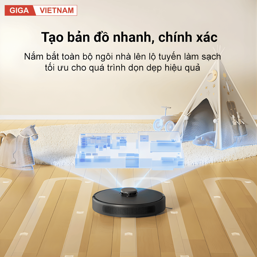 Dreame D9 Max Gen 2 - Robot Hút Bụi Lau Nhà 2026 tại Giga Việt Nam x Vua Nhà Bếp Đức 09