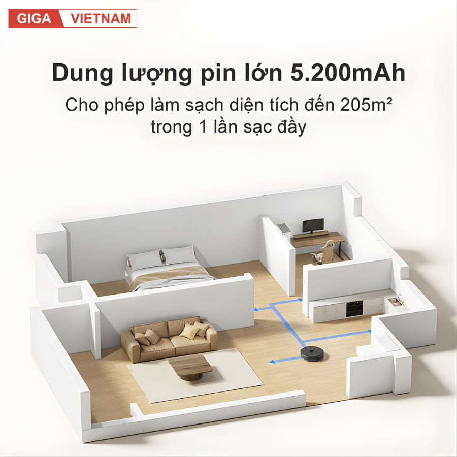 Dreame D9 Max Gen 2 - Robot Hút Bụi Lau Nhà 2026 tại Giga Việt Nam x Vua Nhà Bếp Đức 14