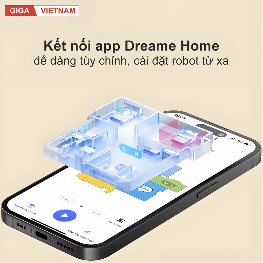 Dreame D9 Max Gen 2 - Robot Hút Bụi Lau Nhà 2026 tại Giga Việt Nam x Vua Nhà Bếp Đức 16