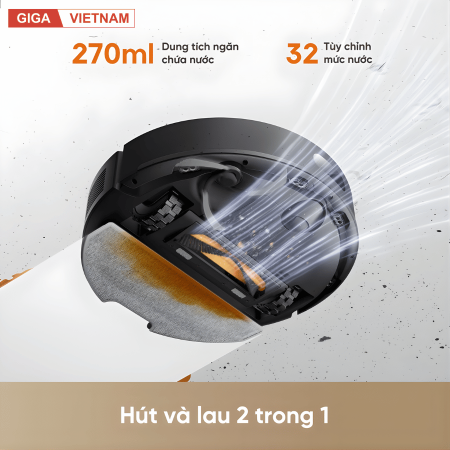 Dreame F20 - Robot Hút Bụi Lau Nhà Hiện Đại 2026 tại Giga Việt Nam x Vua Nhà Bếp Đức 07