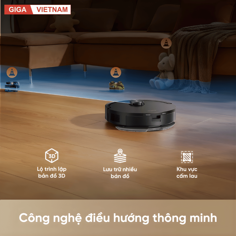 Dreame F20 - Robot Hút Bụi Lau Nhà Hiện Đại 2026 tại Giga Việt Nam x Vua Nhà Bếp Đức 09