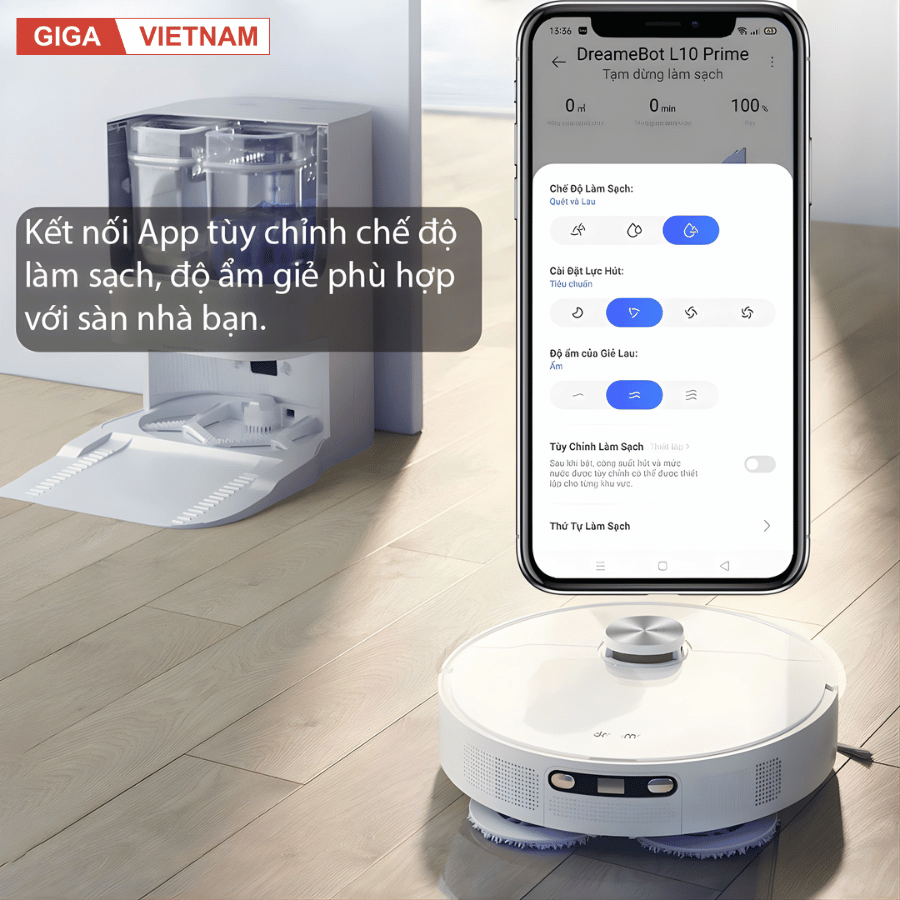 Dreame L10 Prime - Robot Hút Bụi Lau Nhà 2026 tại Giga Việt Nam x Vua Nhà Bếp Đức 06