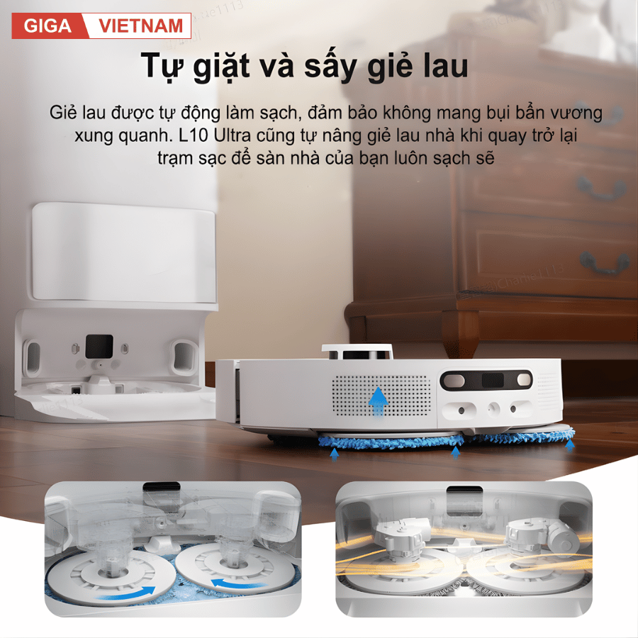 Dreame L10 Ultra - Robot Hút Bụi Lau Nhà 2026 tại Giga Việt Nam x Vua Nhà Bếp Đức 04