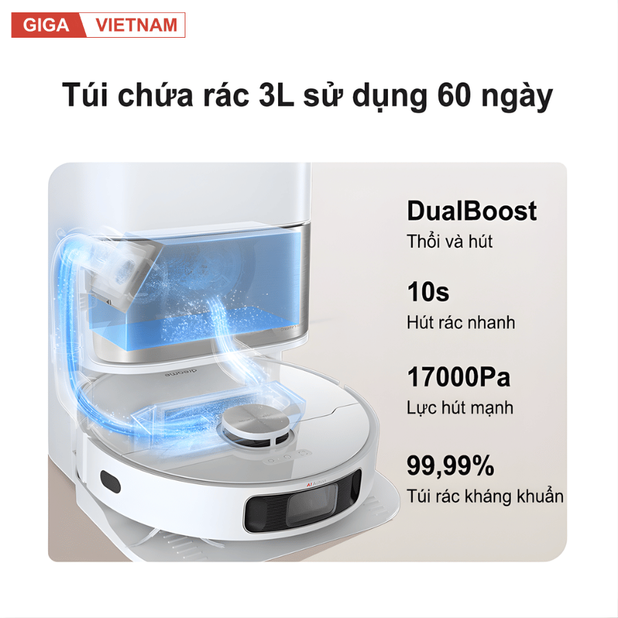 Dreame L10 Ultra - Robot Hút Bụi Lau Nhà 2026 tại Giga Việt Nam x Vua Nhà Bếp Đức 06