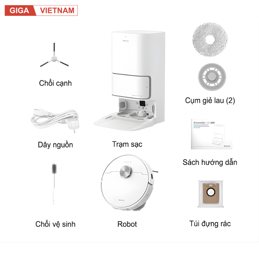 Dreame L10 Ultra - Robot Hút Bụi Lau Nhà 2026 tại Giga Việt Nam x Vua Nhà Bếp Đức 20