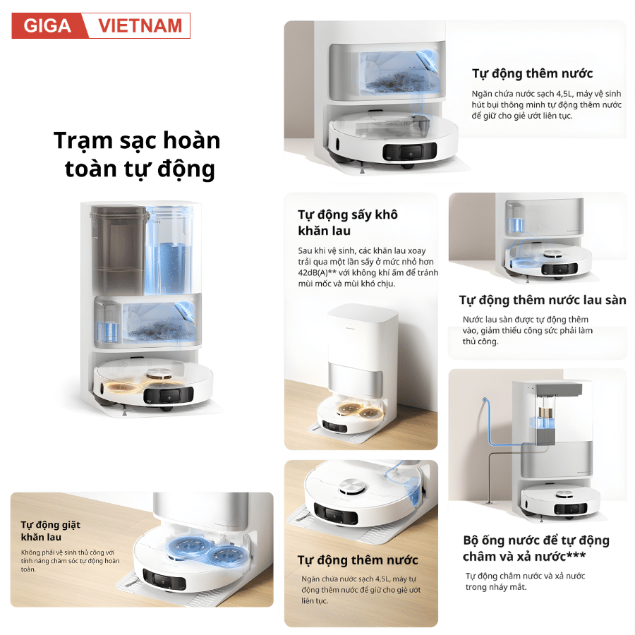 Dreame L10s Ultra Gen 2 - Robot Hút Bụi Lau Nhà 2026 tại Giga Việt Nam x Vua Nhà Bếp Đức 09