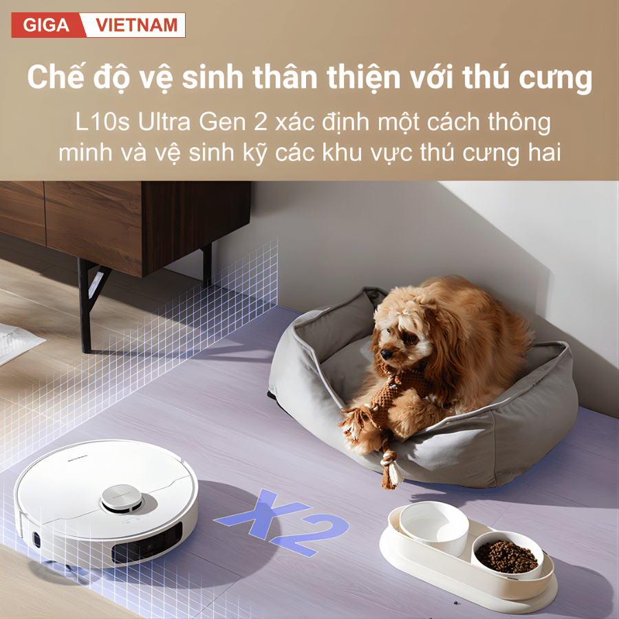 Dreame L10s Ultra Gen 2 - Robot Hút Bụi Lau Nhà 2026 tại Giga Việt Nam x Vua Nhà Bếp Đức 12