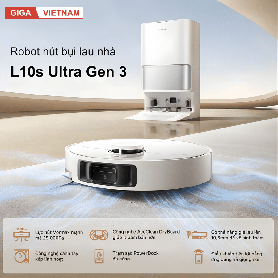 Dreame L10s Ultra Gen 3 - Robot Hút Bụi Lau Nhà 2026 tại Gga Việt Nam x Vua Nhà Bếp Đức 03