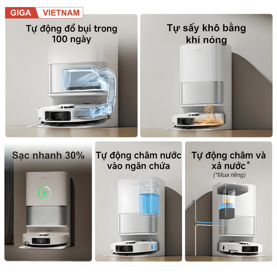 Dreame L10s Ultra Gen 3 - Robot Hút Bụi Lau Nhà 2026 tại Gga Việt Nam x Vua Nhà Bếp Đức 11