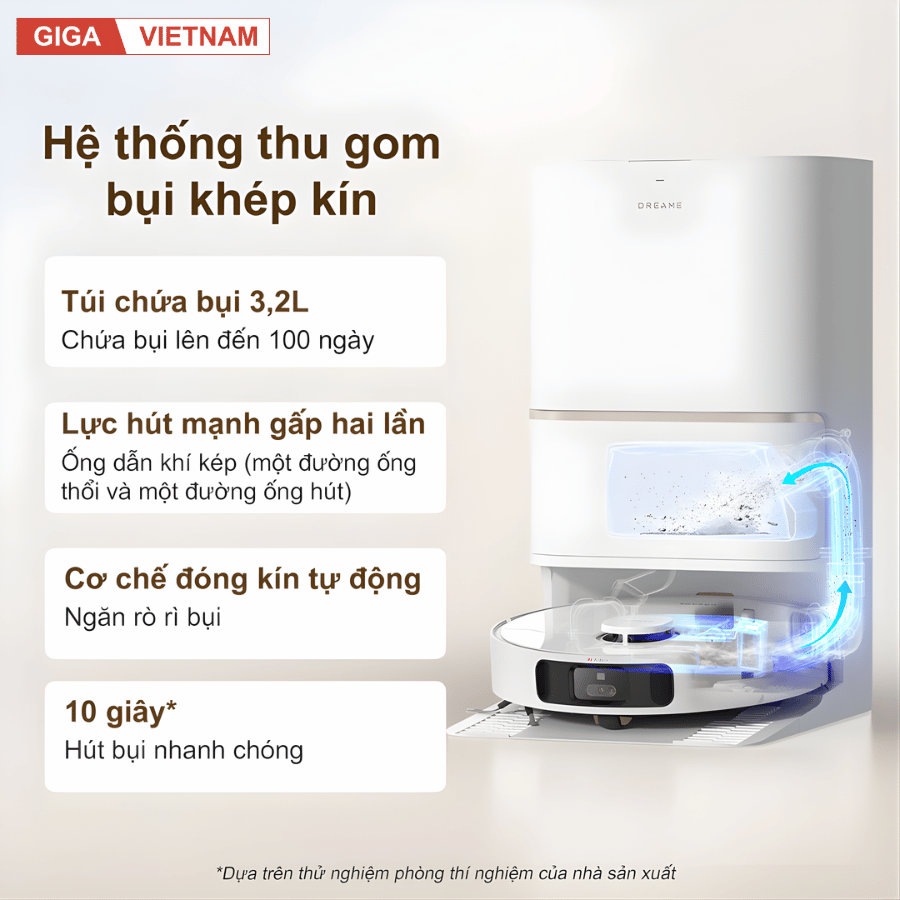 Dreame L30s Ultra - Robot Hút Bụi Lau Nhà 2026 tại Giga Việt Nam x Vua Nhà Bếp Đức 10
