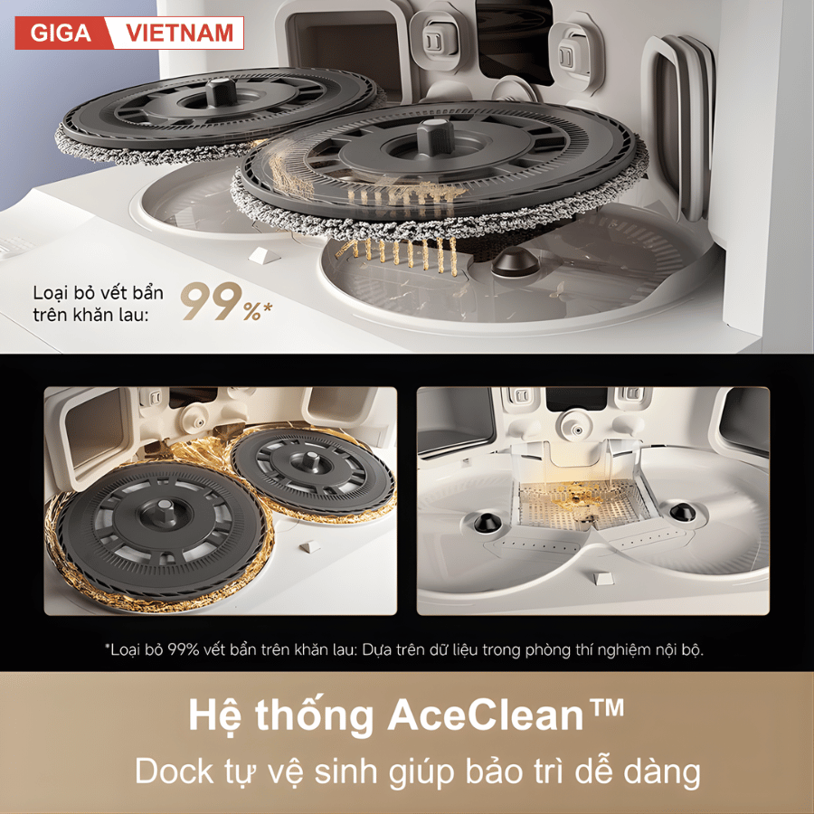 Dreame L40s Ultra - Robot Hút Bụi Lau Nhà 2026 tại Giga Việt Nam x Vua Nhà Bếp Đức 11