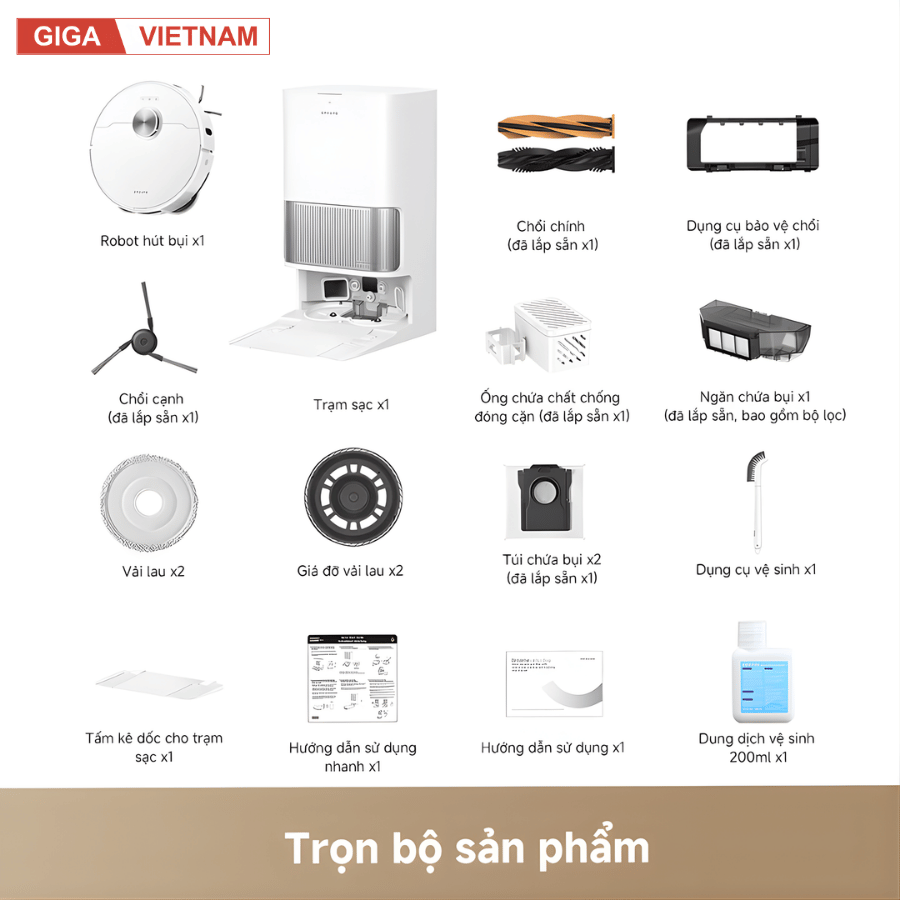 Dreame L40s Ultra - Robot Hút Bụi Lau Nhà 2026 tại Giga Việt Nam x Vua Nhà Bếp Đức 15