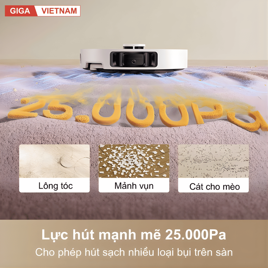 Dreame L50 Ultra CE - Robot Hút Bụi Lau Nhà 2026 tại Giga Việt Nam x Vua Nhà Bếp Đức 04