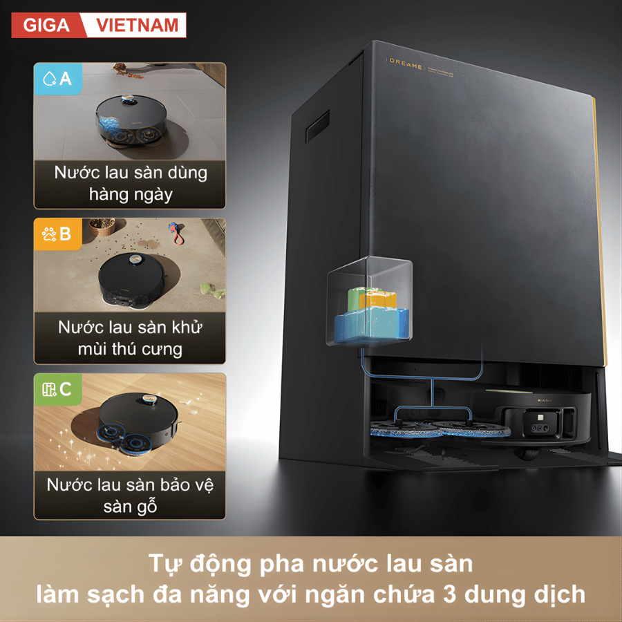Dreame Matrix10 Ultra - Robot Hút Bụi Lau Nhà 2026 tại Giga Việt Nam x Vua Nhà Bếp Đức 18