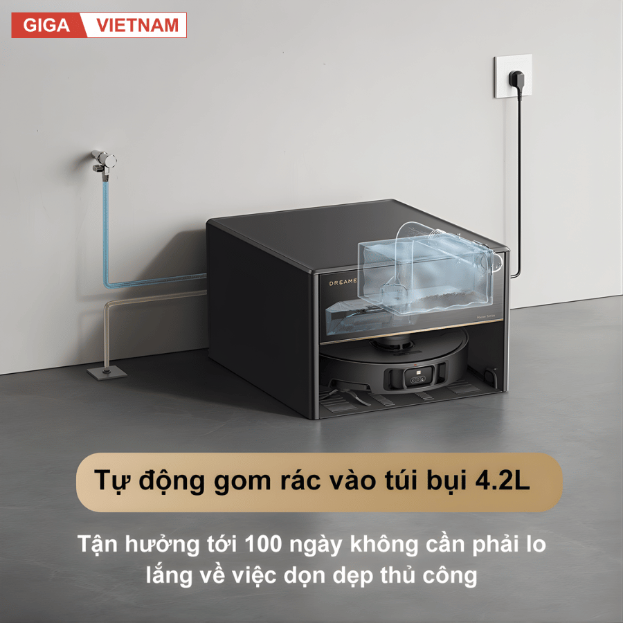 Dreame X40 Master - Robot Hút Bụi Lau Nhà 2026 tại Giga Việt Nam x Vua Nhà Bếp Đức 10