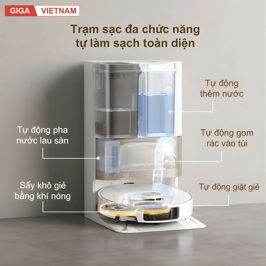 Dreame X40 Ultra - Robot Hút Bụi Lau Nhà 2026 tại Giga Việt Nam x Vua Nhà Bếp Đức 07