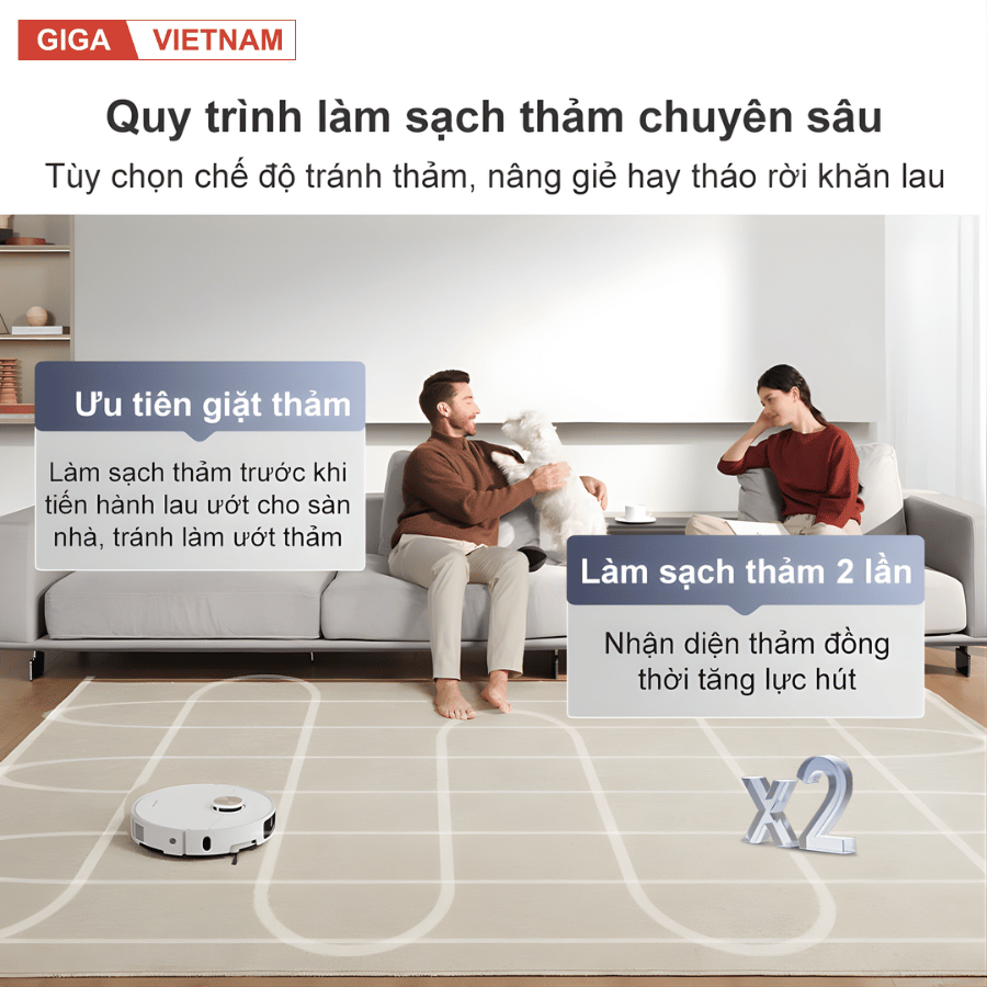 Dreame X40 Ultra - Robot Hút Bụi Lau Nhà 2026 tại Giga Việt Nam x Vua Nhà Bếp Đức 15
