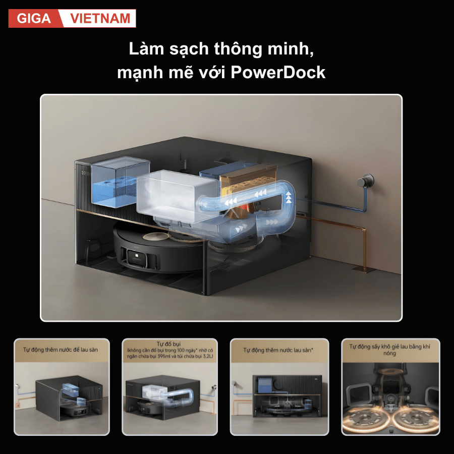 Dreame X50 Master - Robot Hút Bụi Lau Nhà 2026 tại Giga Việt Nam x Vua Nhà Bếp Đức 013