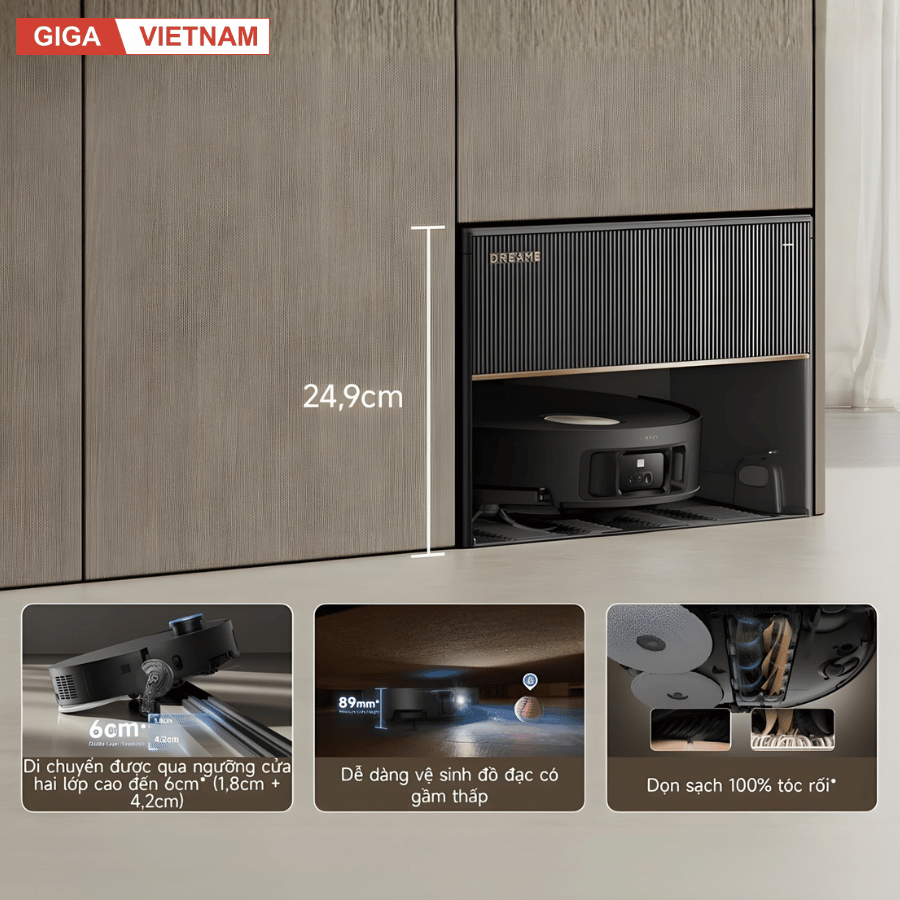 Dreame X50 Master - Robot Hút Bụi Lau Nhà 2026 tại Giga Việt Nam x Vua Nhà Bếp Đức 019