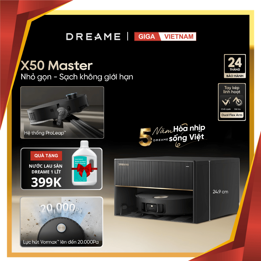Dreame X50 Master - Robot Hút Bụi Lau Nhà 2026
