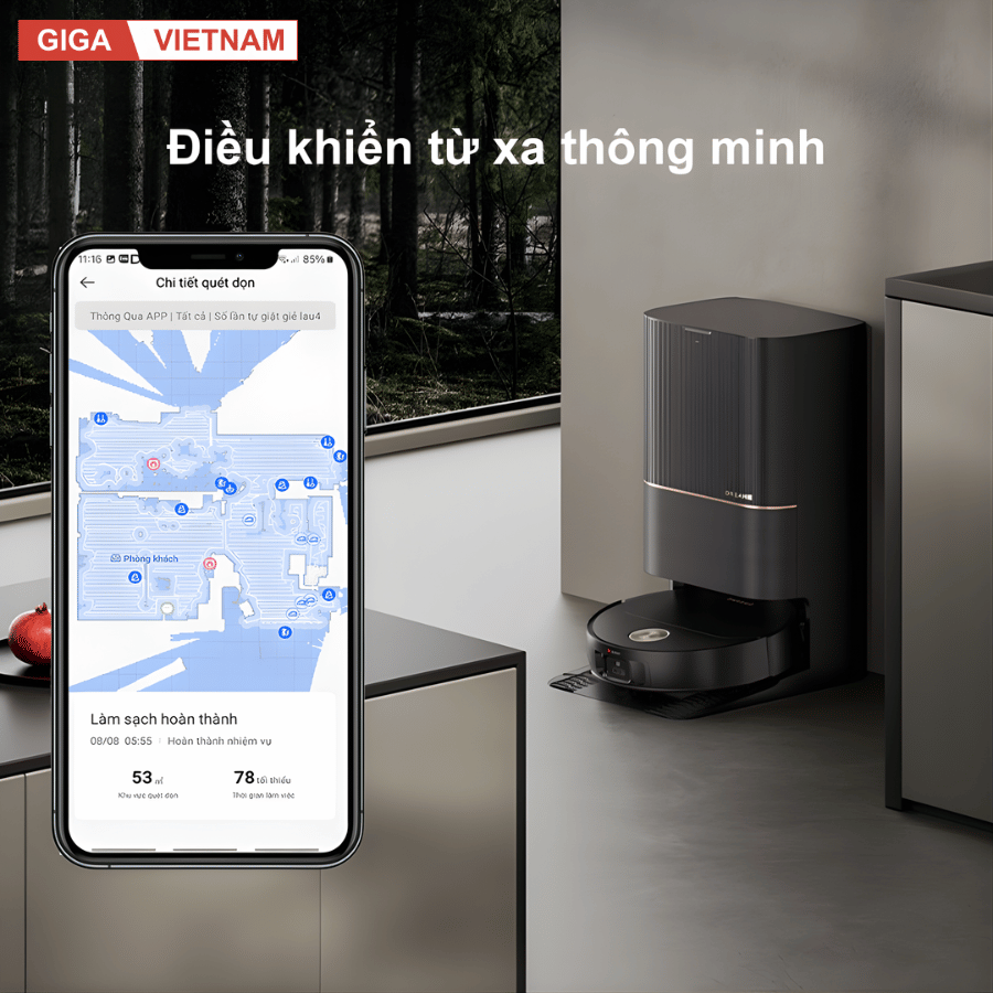 Dreame X50 Ultra - Robot Hút Bụi Lau Nhà 2026 tại Giga Việt Nam x Vua Nhà Bếp Đức 20