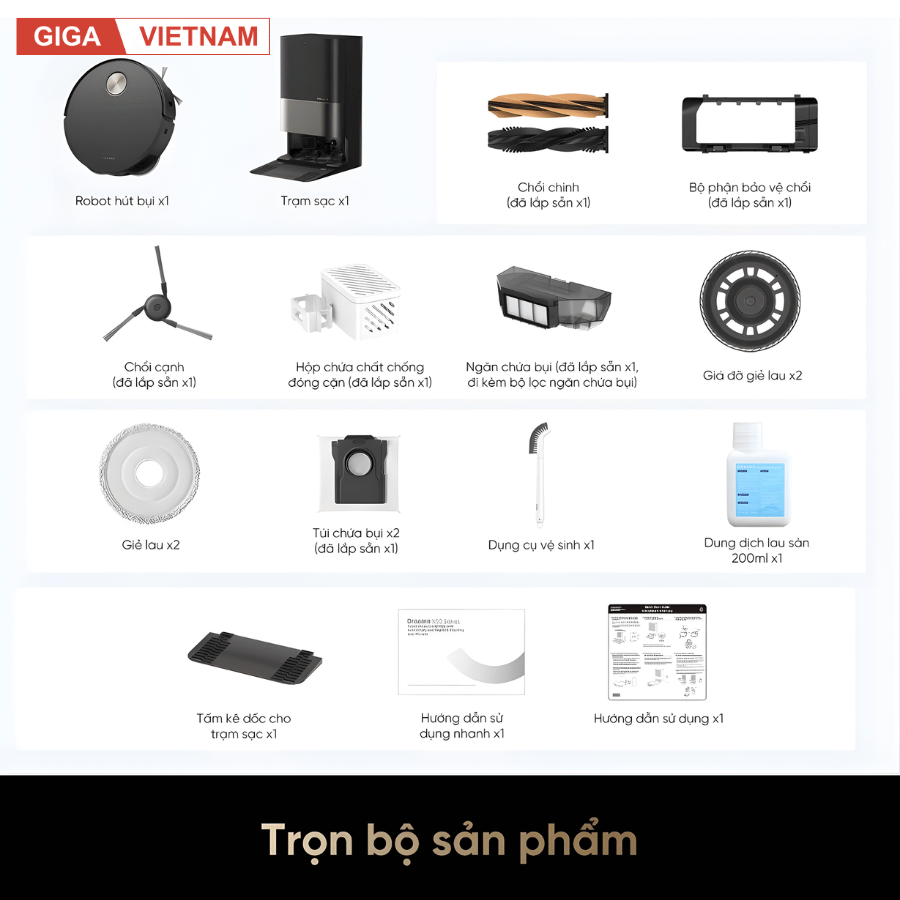 Dreame X50 Ultra - Robot Hút Bụi Lau Nhà 2026 tại Giga Việt Nam x Vua Nhà Bếp Đức 21