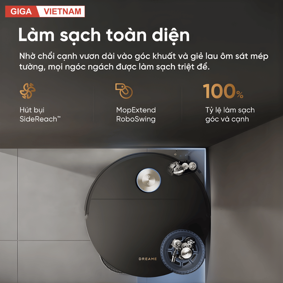 Dreame X60 Master - Robot Hút Bụi Lau Nhà 2026 tại Giga Việt Nam x Vua Nhà Bếp Đức 09