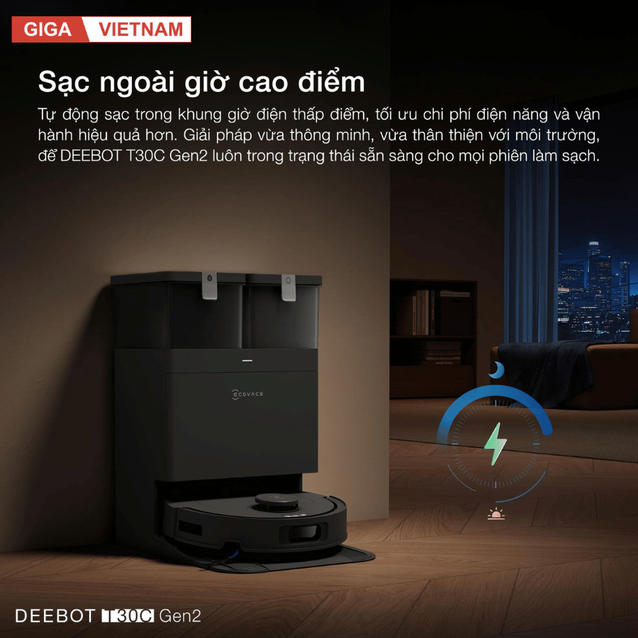 Ecovacs Deebot T30C Gen 2 - Robot Hút Bụi Lau Nhà 2026 tại Giga Việt Nam x Vua Nhà Bếp Đức 019