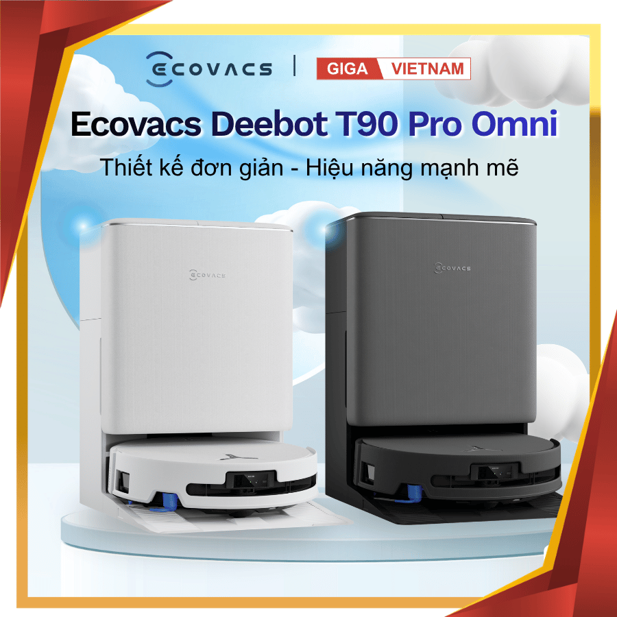 Ecovacs Deebot T90 Pro Omni - Robot Hút Bụi Lau Nhà 2026