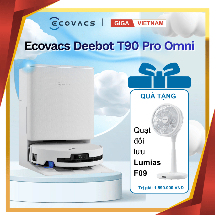 Ecovacs Deebot T90 Pro Omni - Robot hút bụi lau nhà 2026 tại Vua Nhà Bếp Đức 01