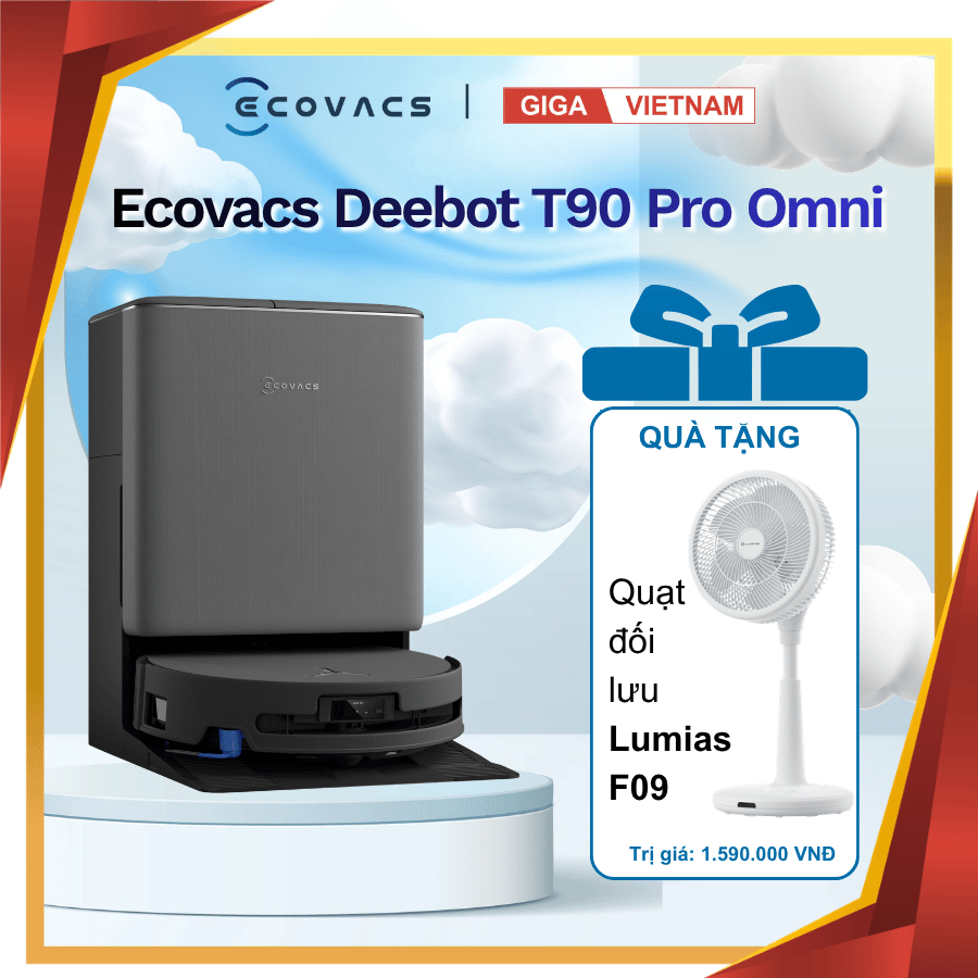 Ecovacs Deebot T90 Pro Omni - Robot hút bụi lau nhà 2026 tại Vua Nhà Bếp Đức 0