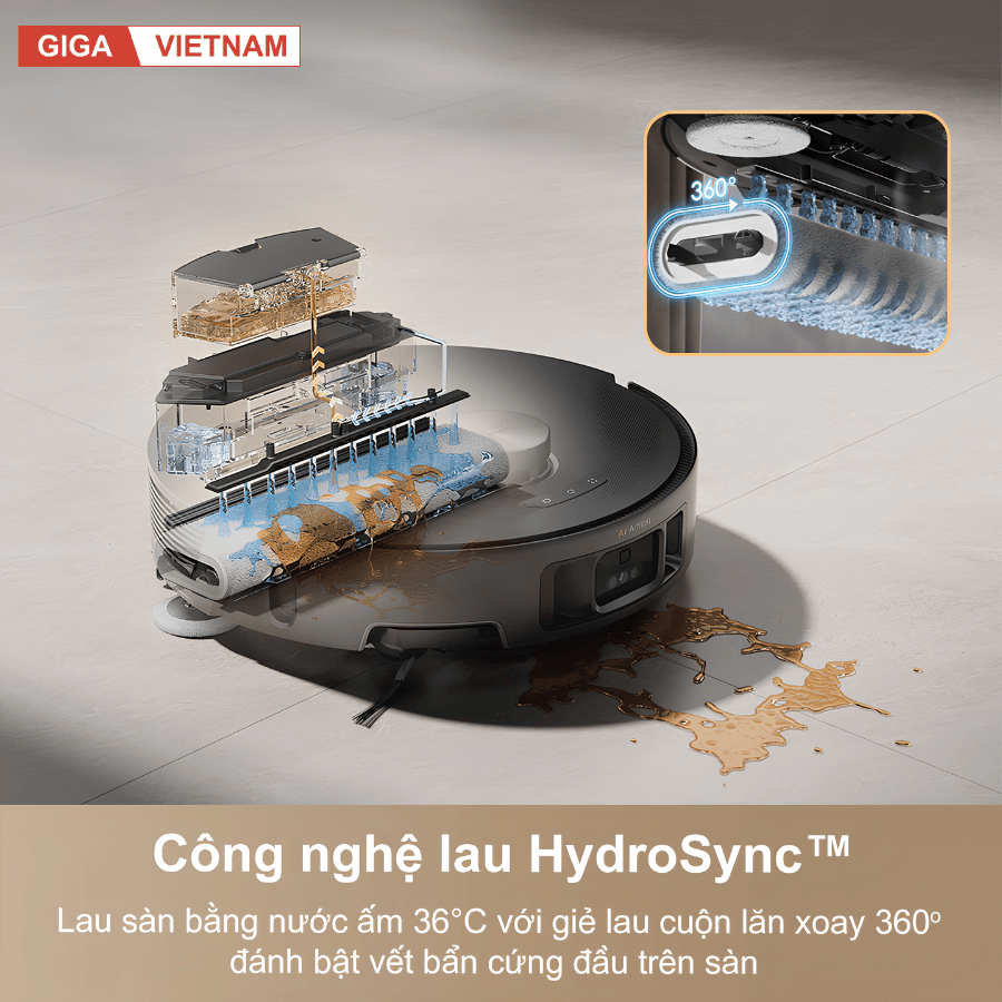 Mova Z50 Ultra  - Robot Hút Bụi Lau Sàn 2026 tại Giga Việt Nam x Vua Nhà Bếp Đức 03