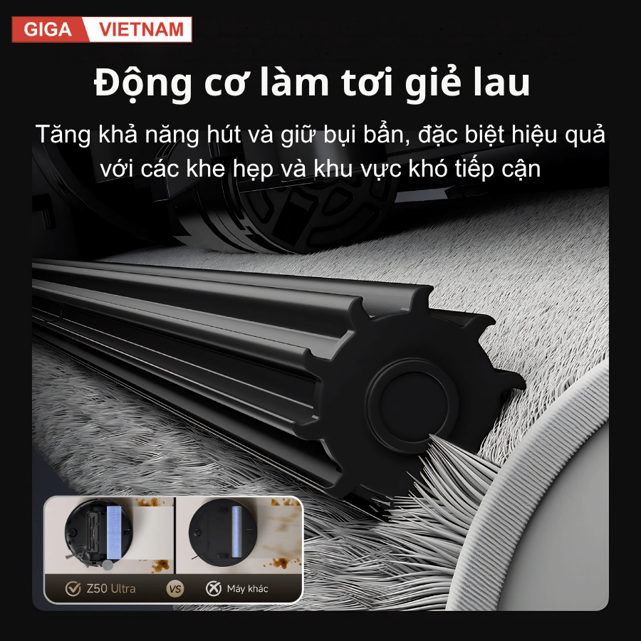 Mova Z50 Ultra  - Robot Hút Bụi Lau Sàn 2026 tại Giga Việt Nam x Vua Nhà Bếp Đức 05