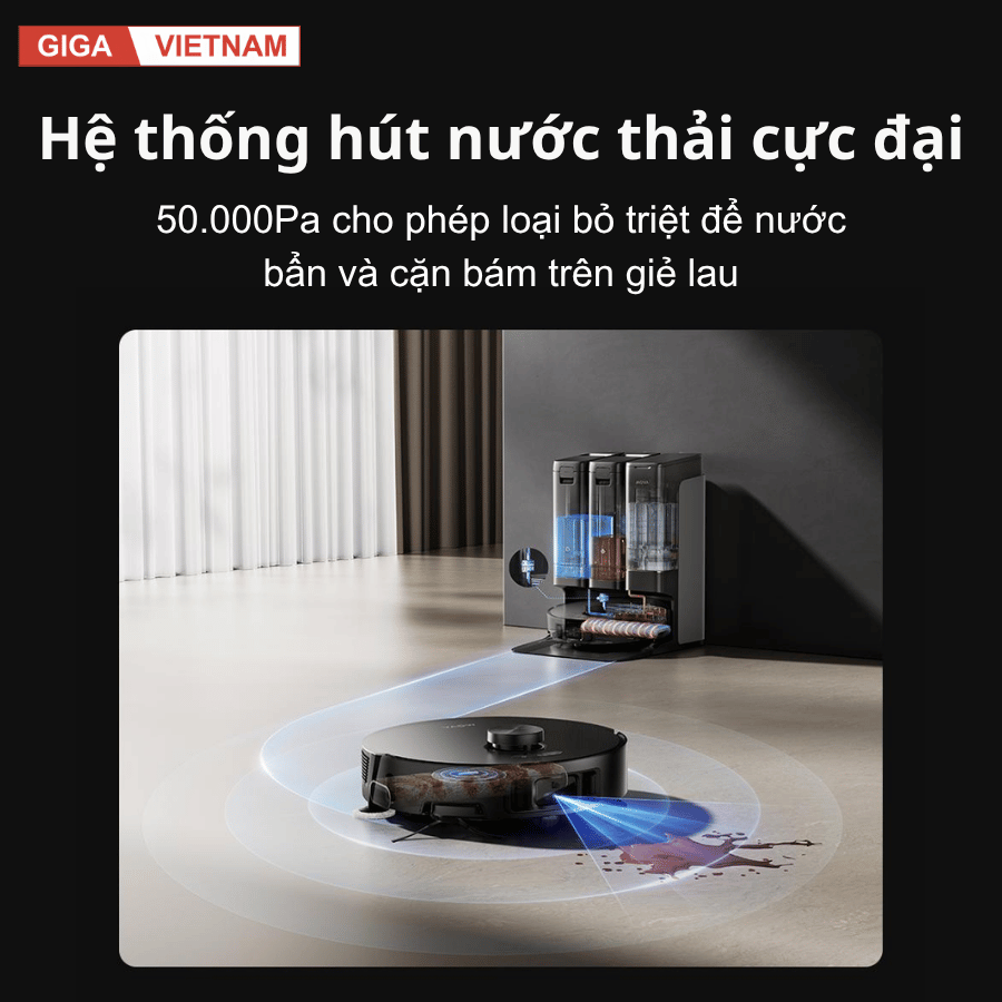 Mova Z50 Ultra  - Robot Hút Bụi Lau Sàn 2026 tại Giga Việt Nam x Vua Nhà Bếp Đức 06