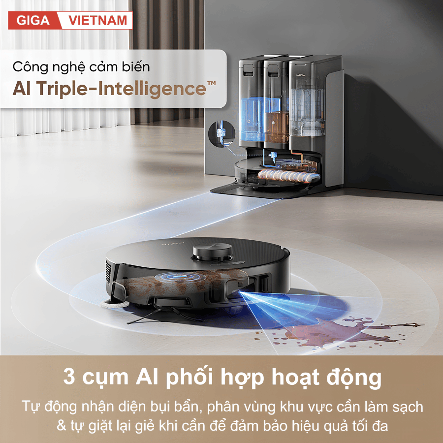 Mova Z50 Ultra  - Robot Hút Bụi Lau Sàn 2026 tại Giga Việt Nam x Vua Nhà Bếp Đức 07