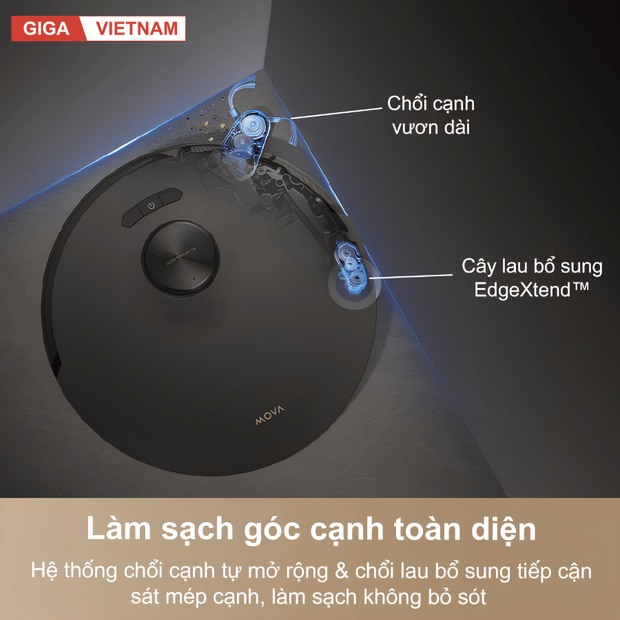 Mova Z50 Ultra  - Robot Hút Bụi Lau Sàn 2026 tại Giga Việt Nam x Vua Nhà Bếp Đức 14