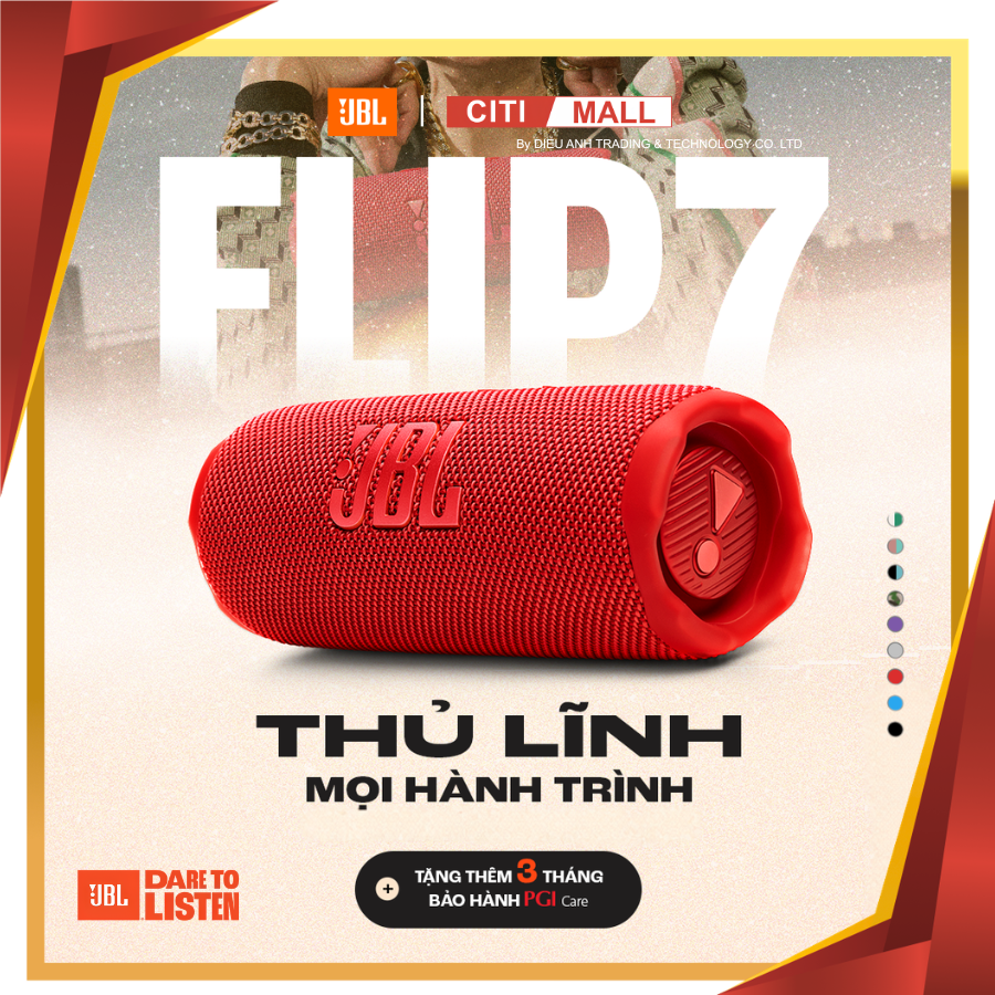 JBL Flip 7 - Loa Bluetooth Cao Cấp Chính Hãng 2026