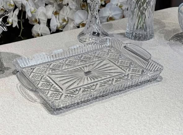 Khay pha lê Dublin 40x26cm