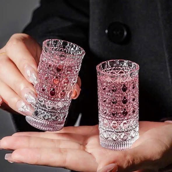 Set 6 ly shot 20ml Diamond hoạ tiết kim cương siêu sang