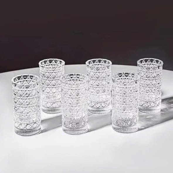 Set 6 ly shot 20ml Diamond hoạ tiết kim cương siêu sang