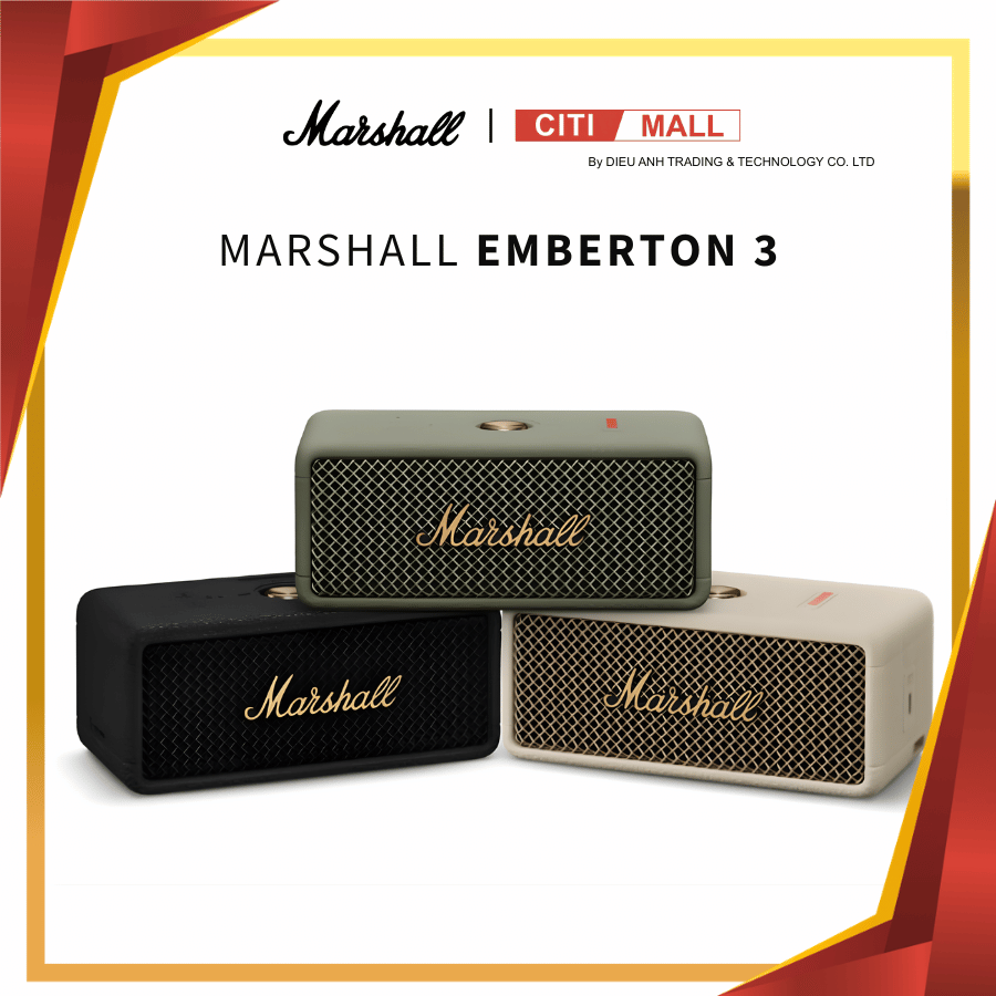 Marshall Emberton 3 - Siêu Phẩm Loa Thông Minh 2026
